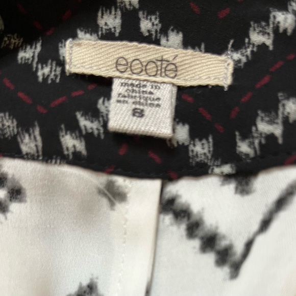 Ecote x UO black and white Aztec motif print kimono NWOT - Picture 4 of 7
